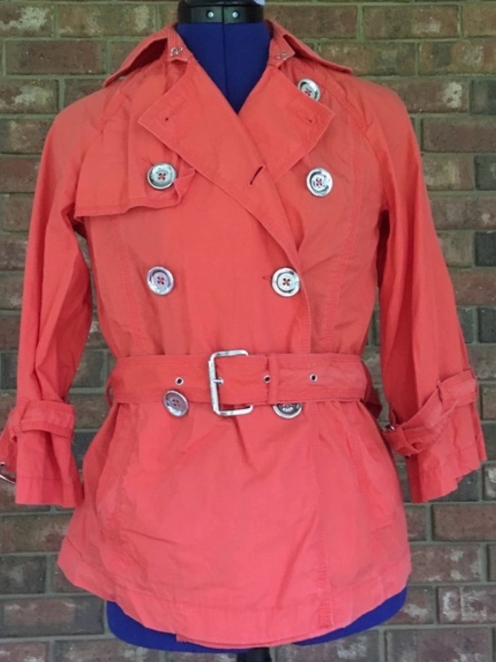 MK Orange Trench Coat Jacket